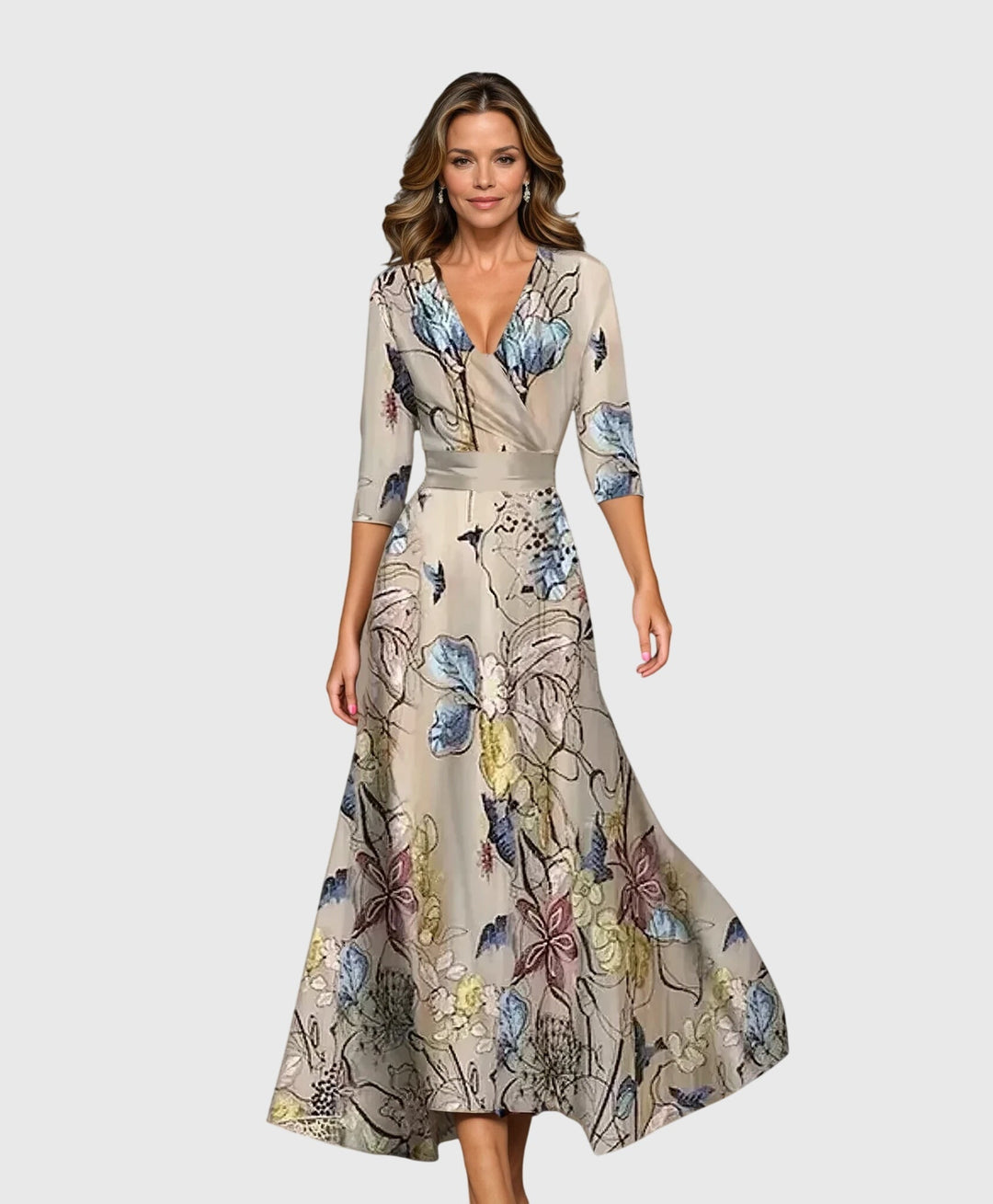 Caroline | Chic Floral Dress for Summer Elegance