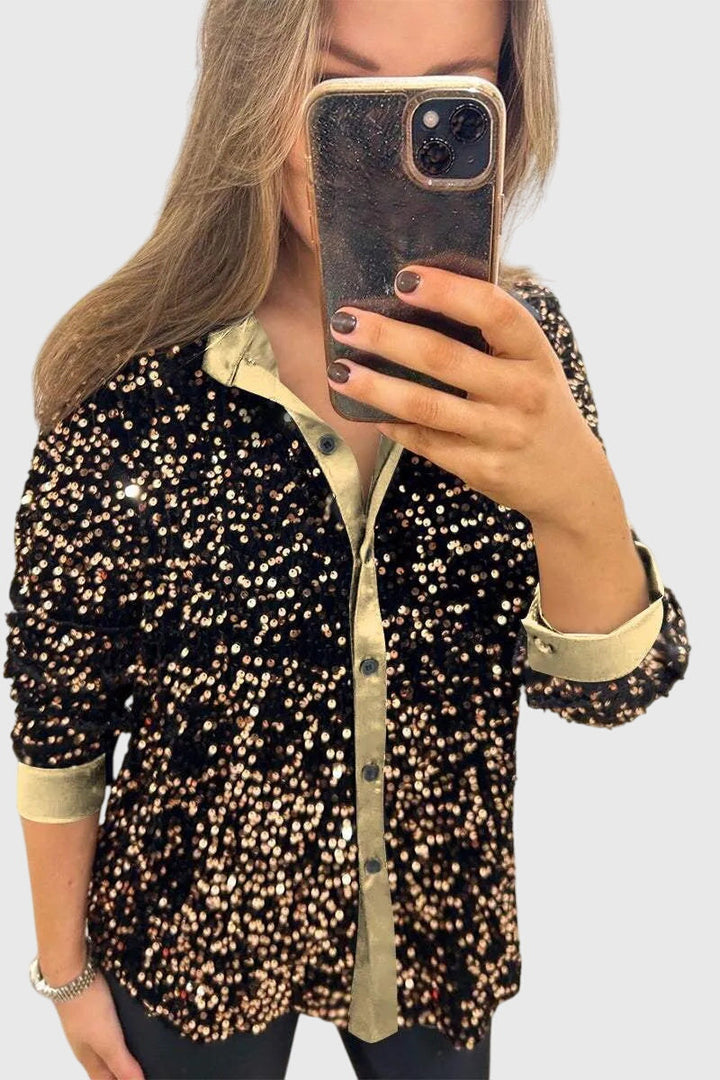 Bryony - Shimmering Sequin Blouse
