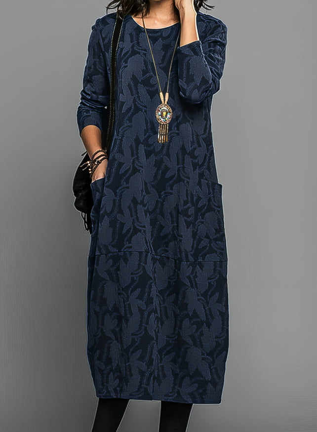 Cassie | Cozy Round Neck Winter Dress