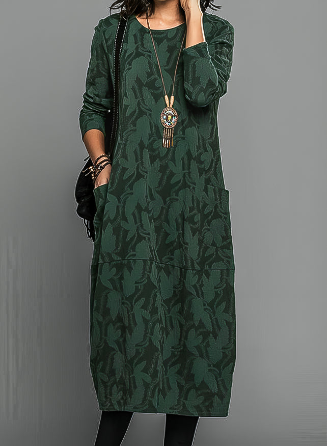 Cassie | Cozy Round Neck Winter Dress