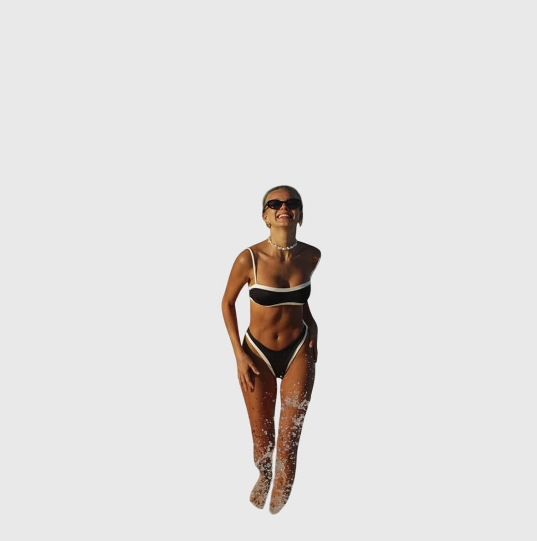 Allegra | Sleek Dual-Tone Bikini