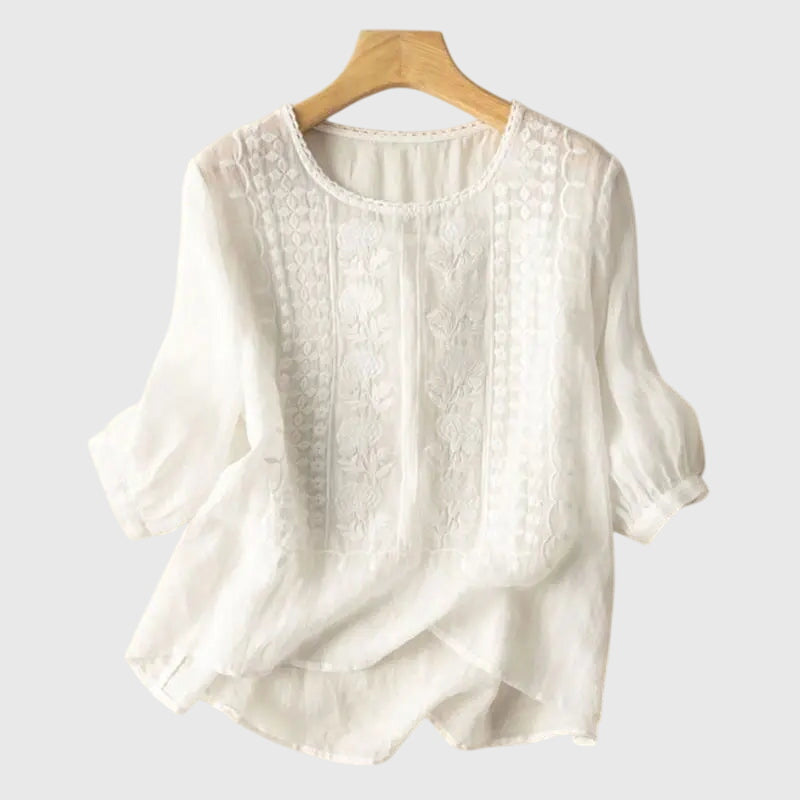 Alora - Timeless Floral Blouse