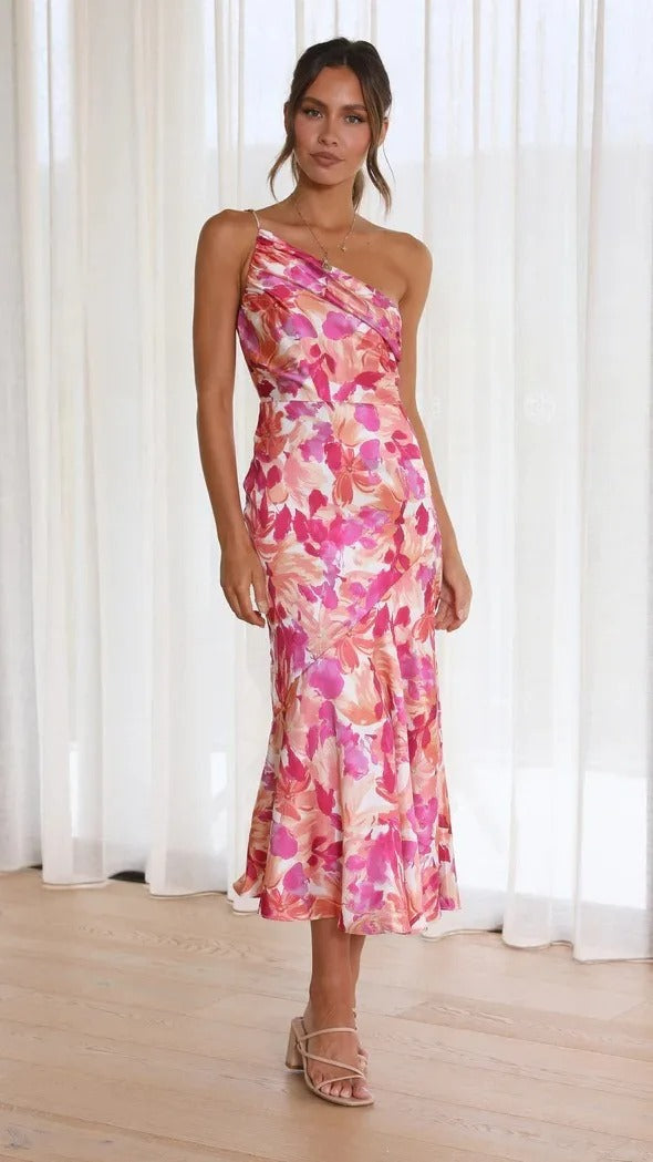 Karoline | Asymmetrical Floral Dress