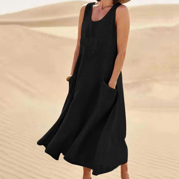 Liesel | Pocketed Sleeveless Dress