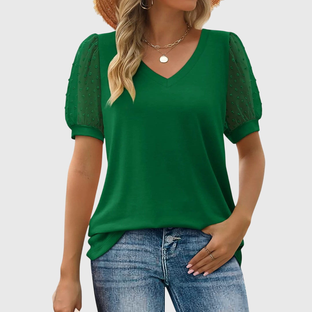 Arlie - Chic V-Neck Elegant Top