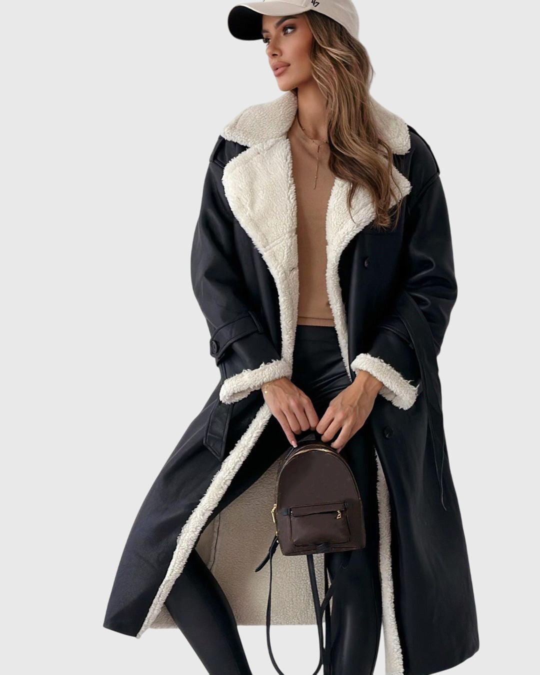 Beatrice - Long Coat with Borg Collar