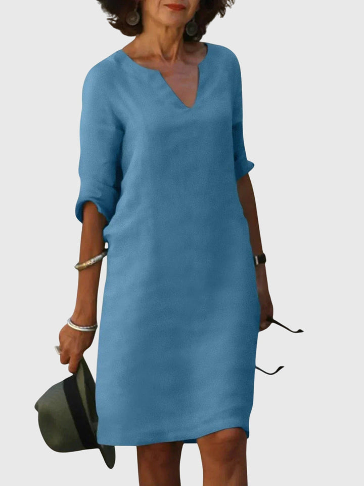 Chelsea - Relaxed V-Neck Dress