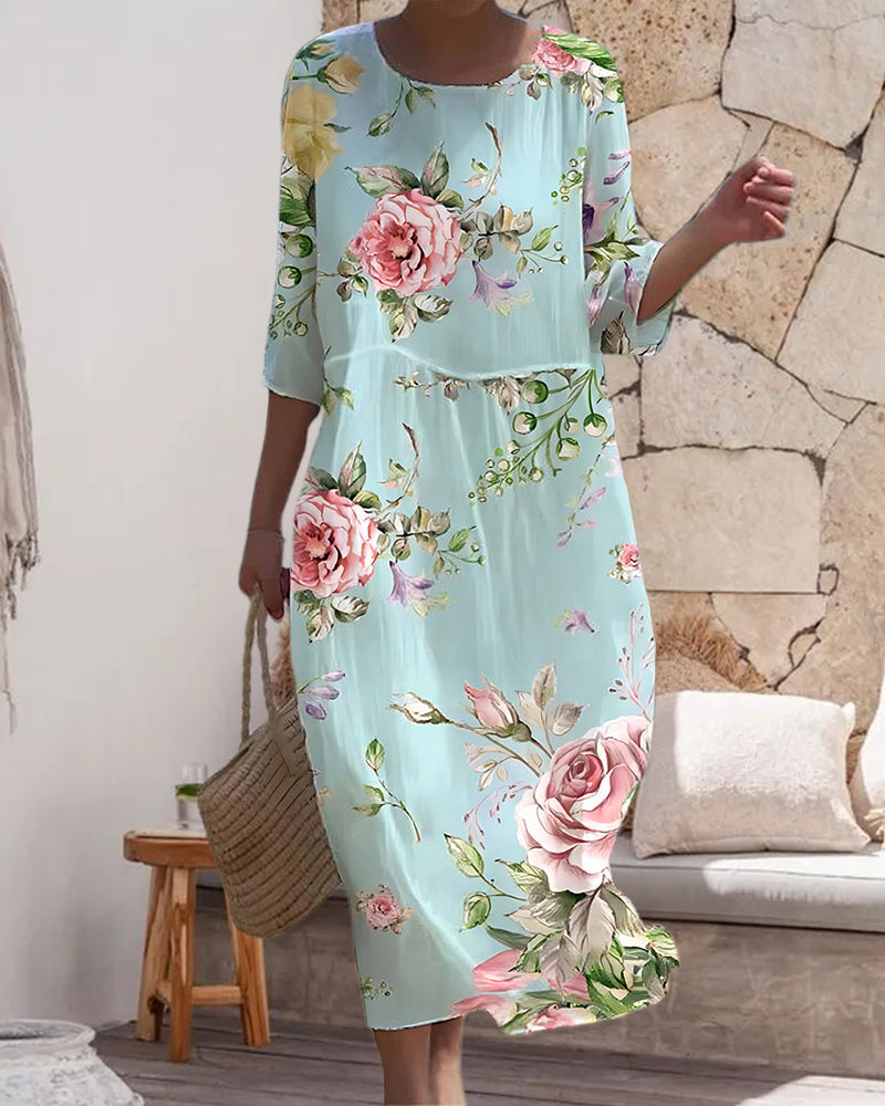 Ruth - Floral Patterned Dress