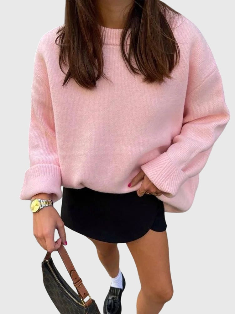Bailee | Cozy Blush Pink Sweater