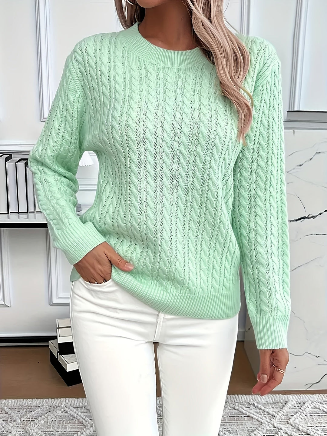 Antonella - Relaxed Fit Round Neck Sweater