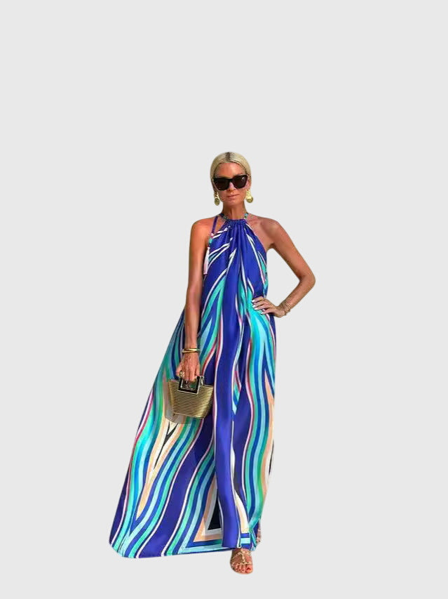 Carrie - Halter Neck Maxi Dress