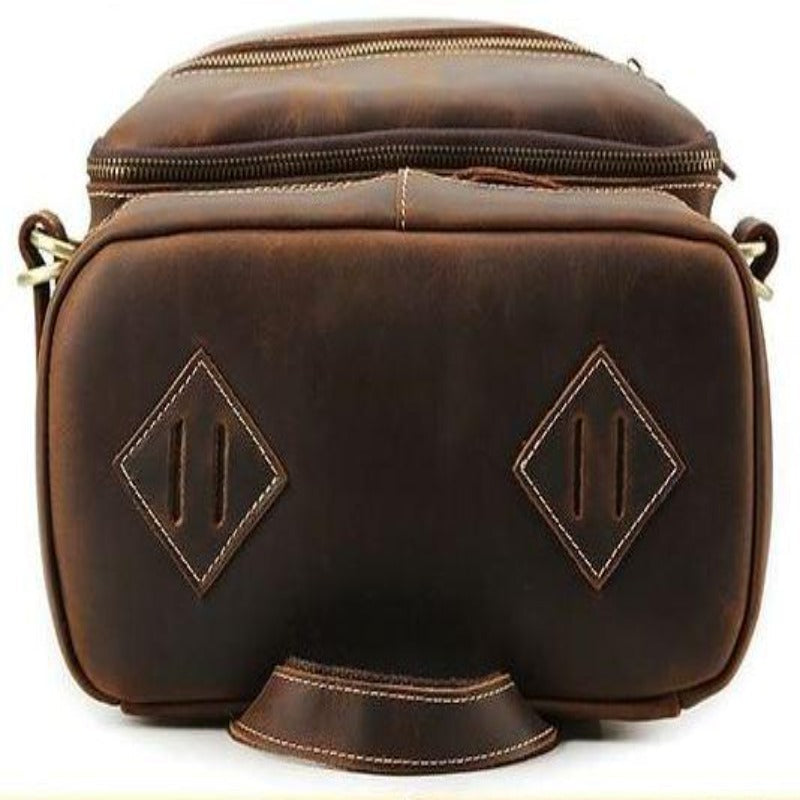 Classic Leather Backpack with Timeless Charm