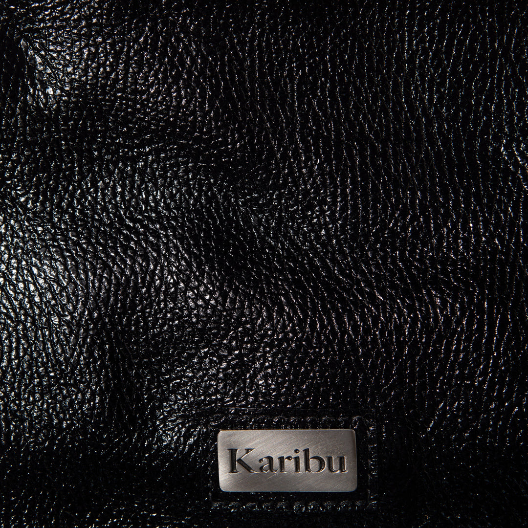 Josefa Black Glossy Patent Leather Wallet