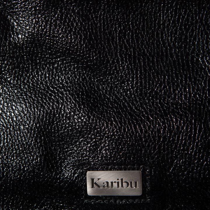 Josefa Black Glossy Patent Leather Wallet