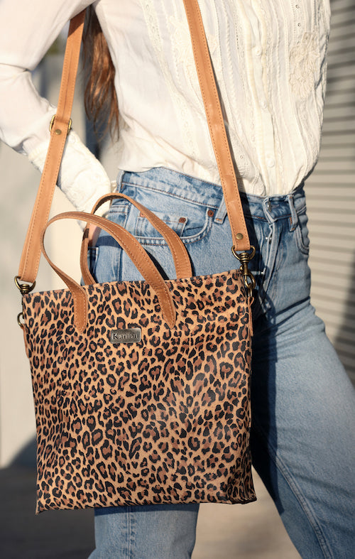 Kika Brown-Strap Animal Print Wallet