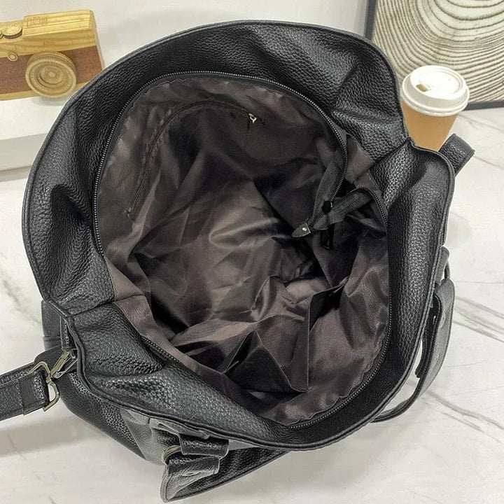 Chic and Multifunctional Leather Shoulder Bag
