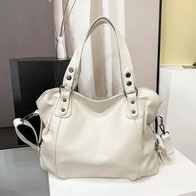 Chic and Multifunctional Leather Shoulder Bag