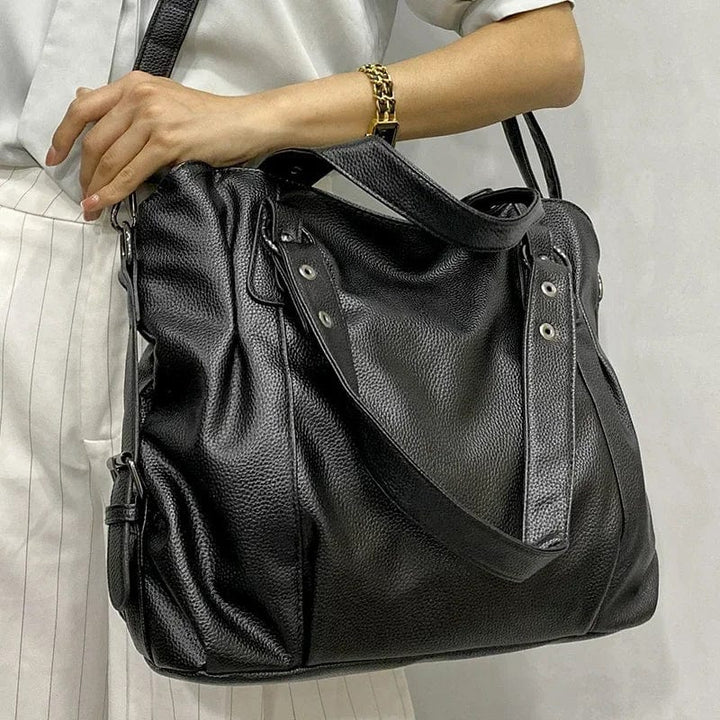 Chic and Multifunctional Leather Shoulder Bag