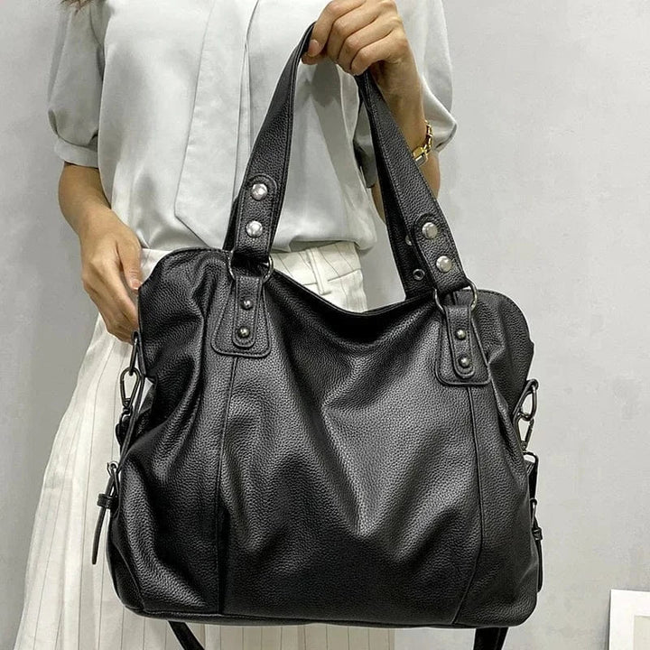 Chic and Multifunctional Leather Shoulder Bag