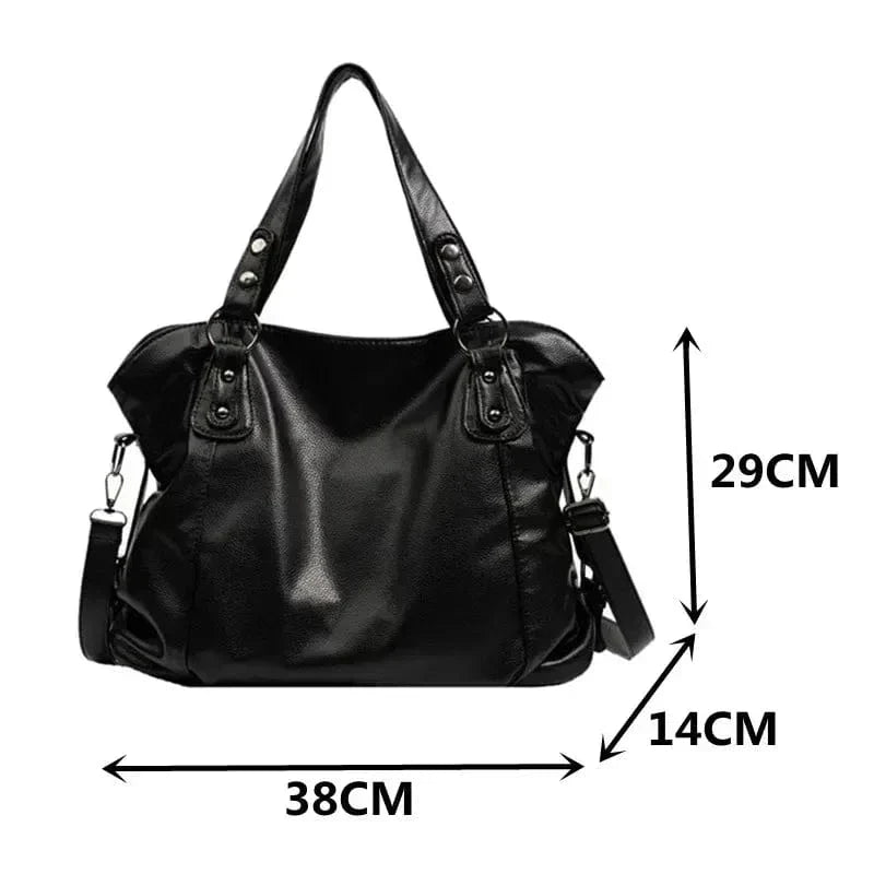 Chic and Multifunctional Leather Shoulder Bag