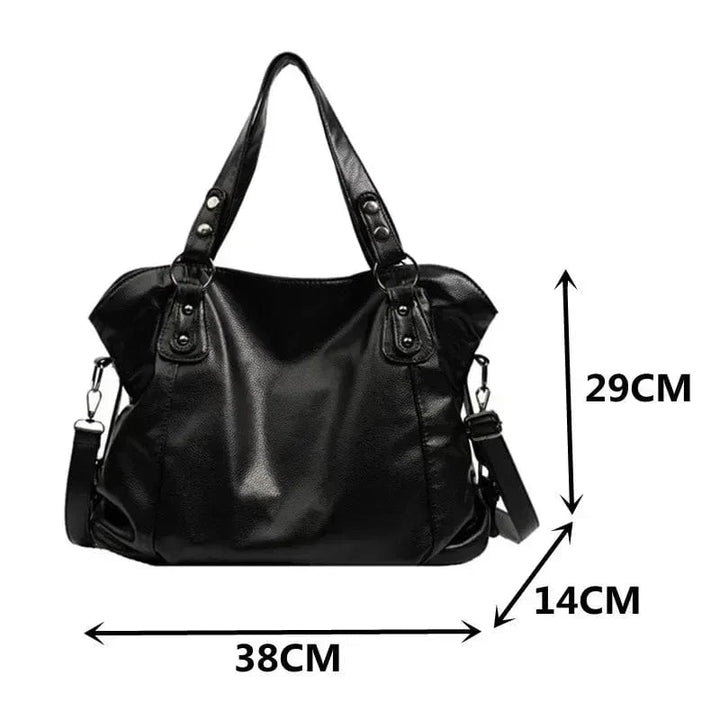 Chic and Multifunctional Leather Shoulder Bag