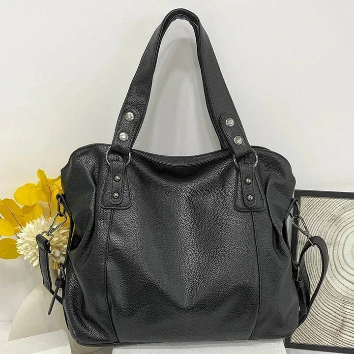 Chic and Multifunctional Leather Shoulder Bag