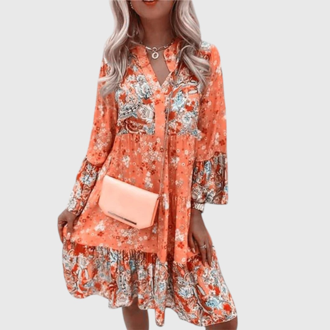 Babette - Floral Midi Dress for Women