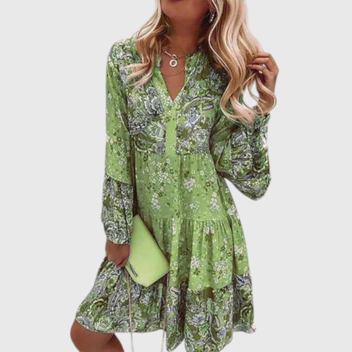 Babette - Floral Midi Dress for Women