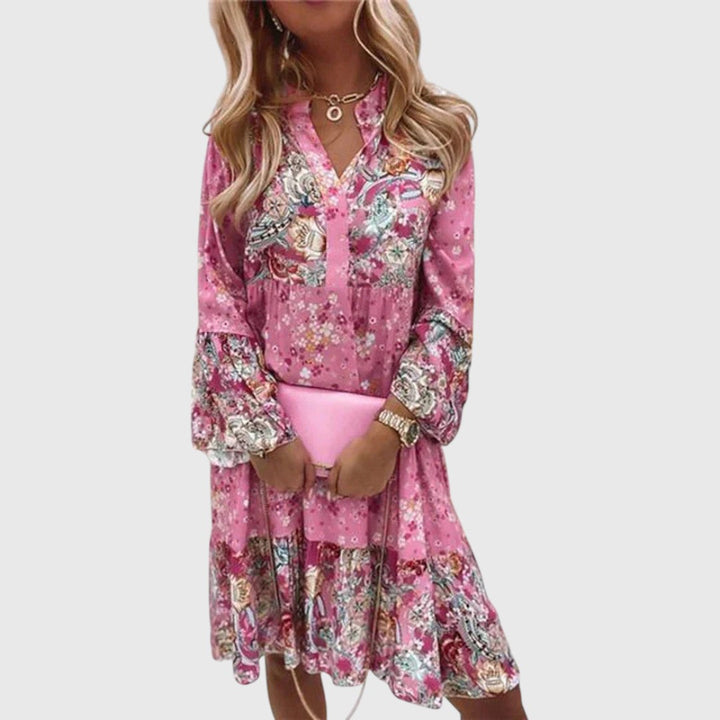 Babette - Floral Midi Dress for Women