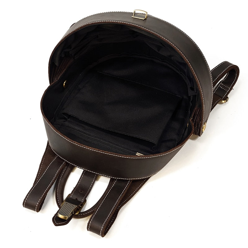 Women's Beetle-Style Leather Backpack