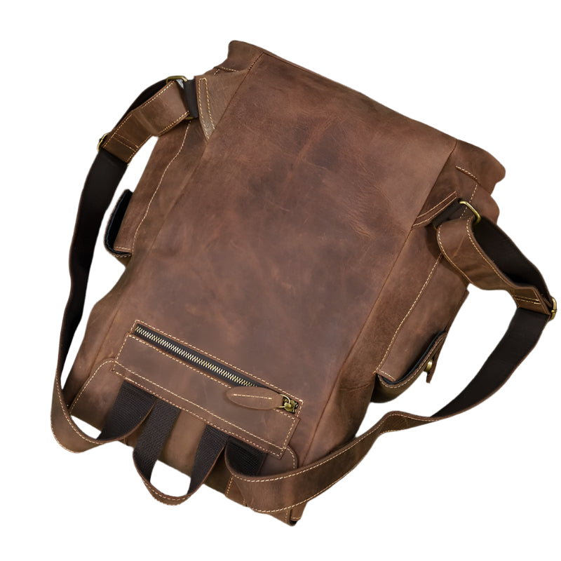 Spacious Leather Backpack