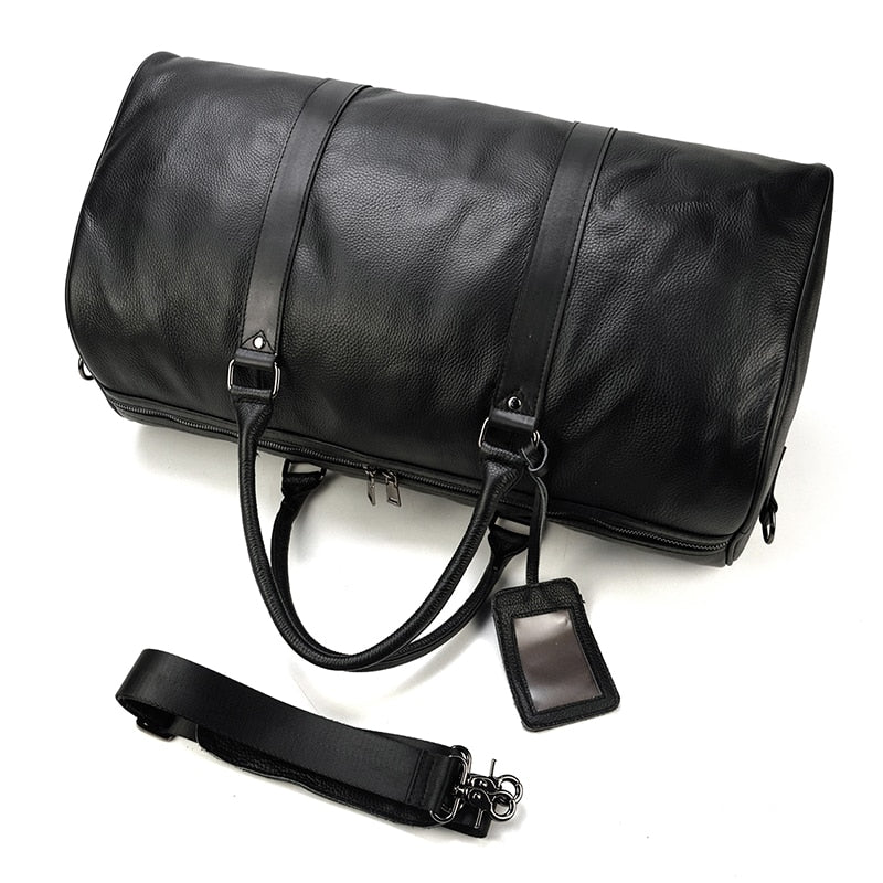 Genuine Leather Travel Tote