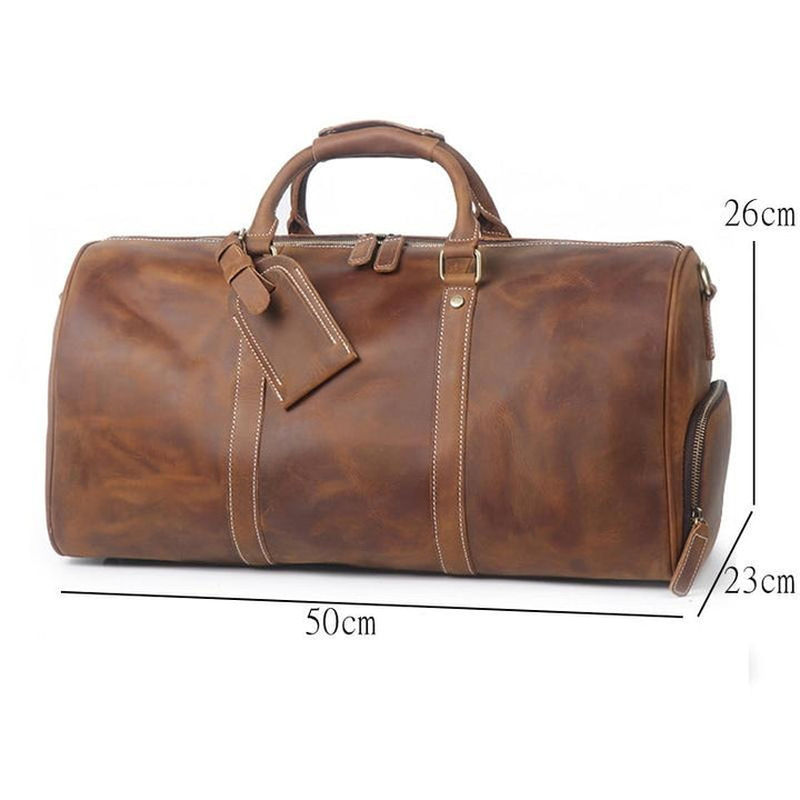 Authentic Leather Weekend Travel Bag