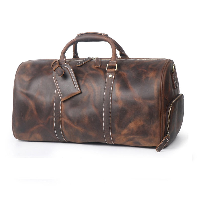Authentic Leather Weekend Travel Bag