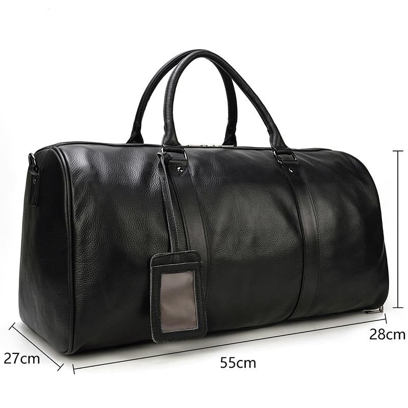 Genuine Leather Travel Tote