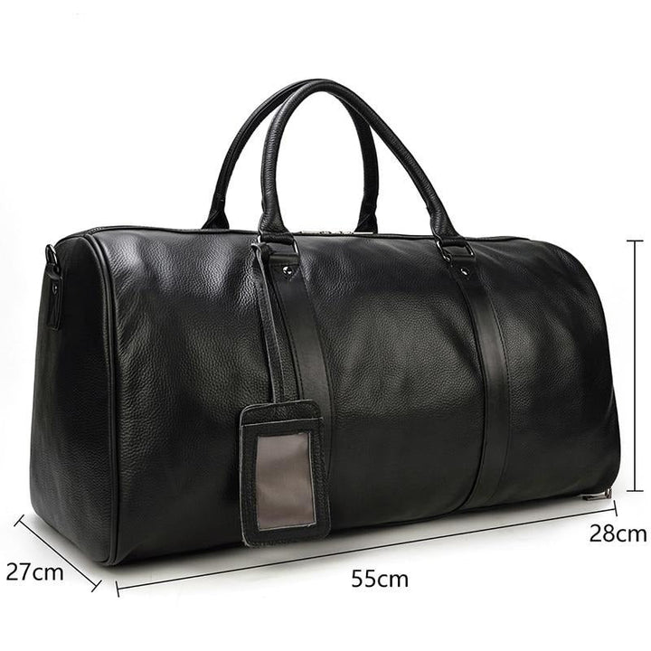 Genuine Leather Travel Tote