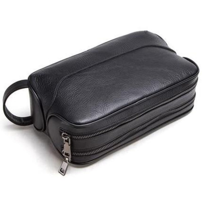 Premium Crazy Horse Leather Dopp Kit