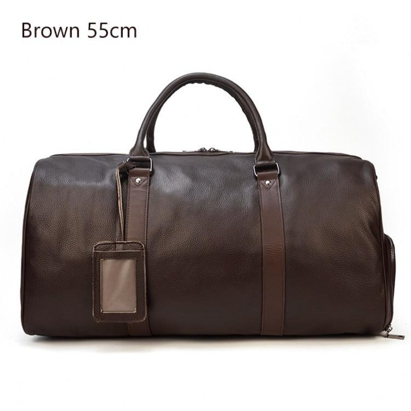 Genuine Leather Travel Tote