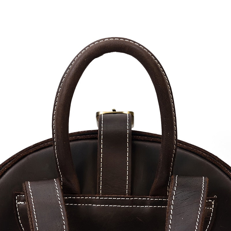 Women's Beetle-Style Leather Backpack