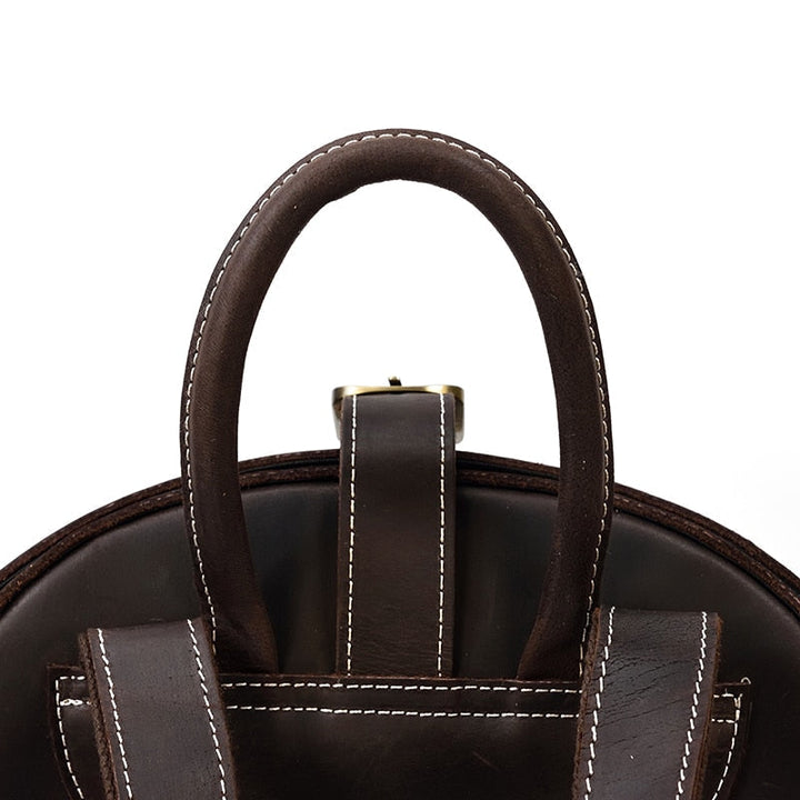 Women's Beetle-Style Leather Backpack