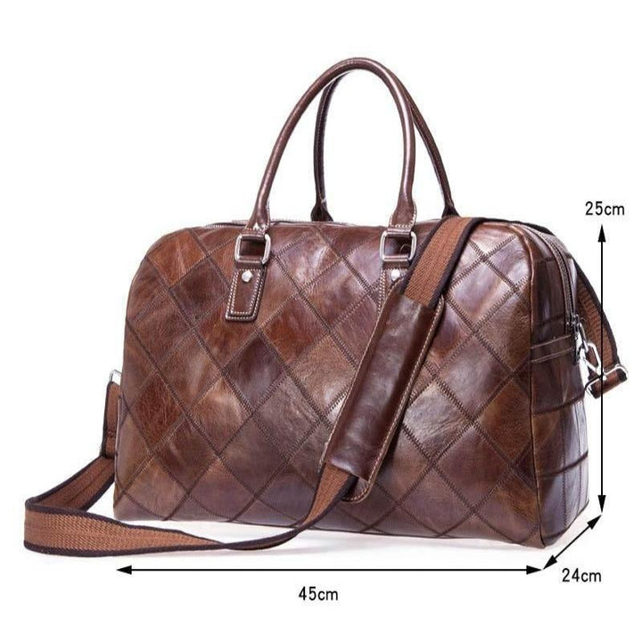 Unisex Authentic Soft Leather Travel Tote