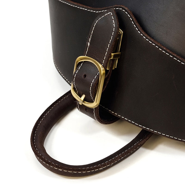 Women's Beetle-Style Leather Backpack