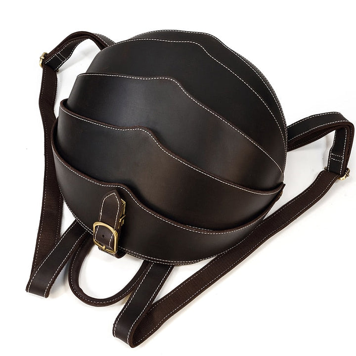 Women's Beetle-Style Leather Backpack