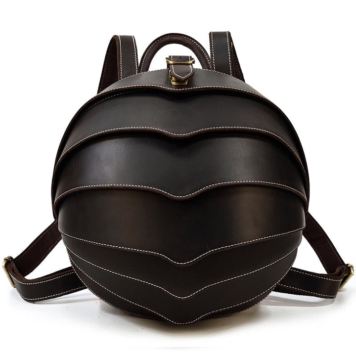 Women's Beetle-Style Leather Backpack