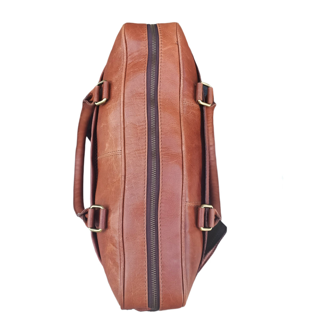 Tan Leather Laptop Bag