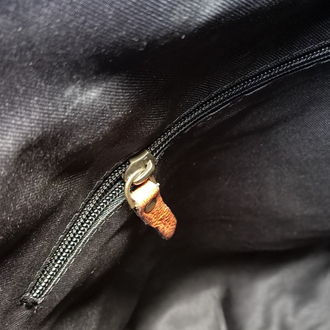 Deep Brown Leather Backpack