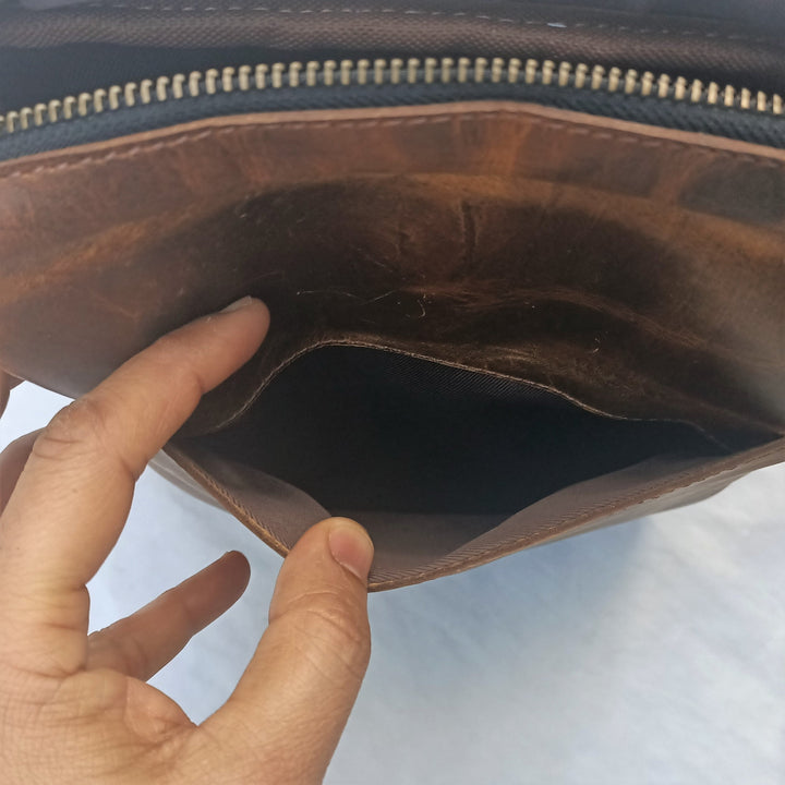 Brown Leather Women's Hunter Bag