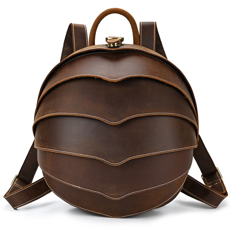 Women's Beetle-Style Leather Backpack