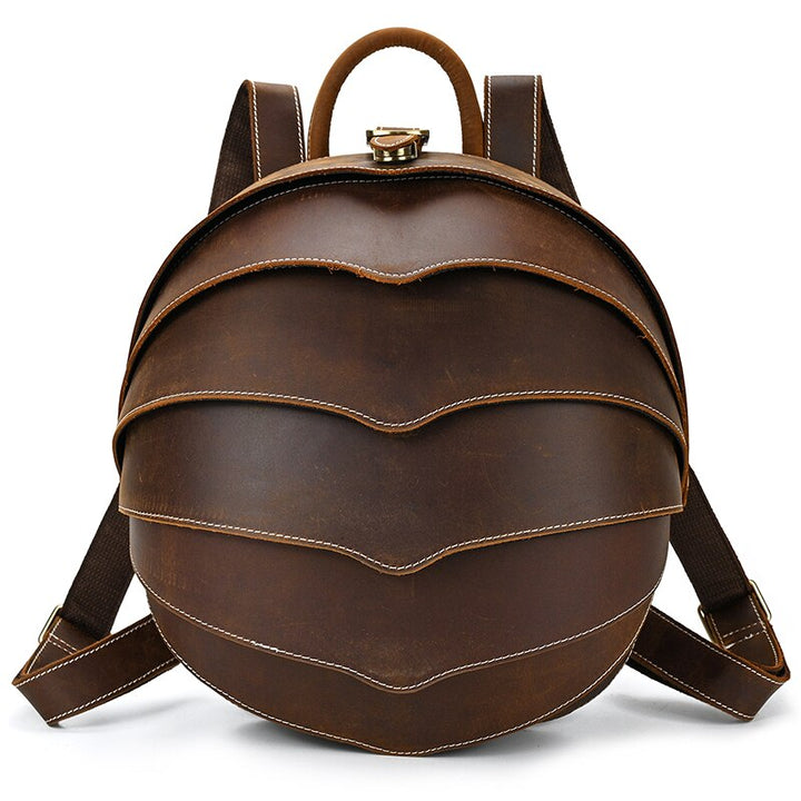 Women's Beetle-Style Leather Backpack