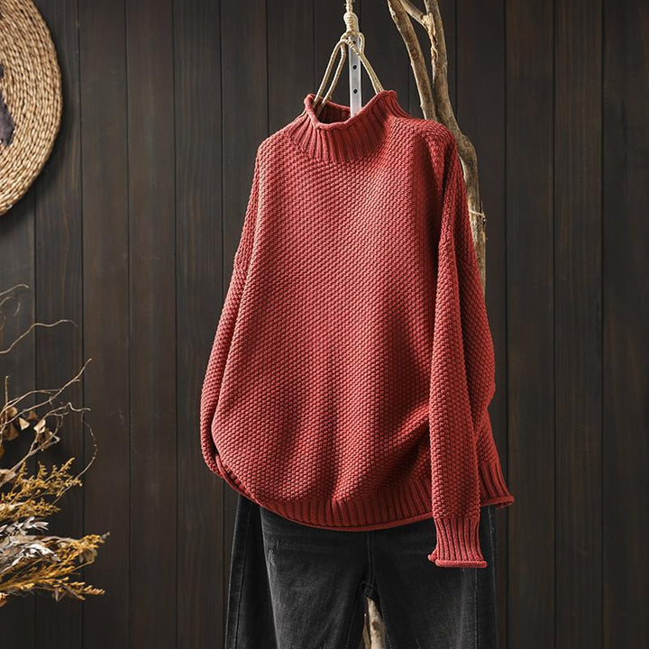 Amelia | Cozy Funnel Neck Knit Sweater